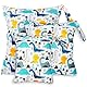 Rinfency 3 Stück Wetbag Groß Kindergarten für Baby Personalisiert Nappy Bag, Lässig Nasstasche Wechselwäsche Schwimmsachen wasserdichte Windeltasche, Klein Bikini Wet Bag Schwimmen Set (Dino)