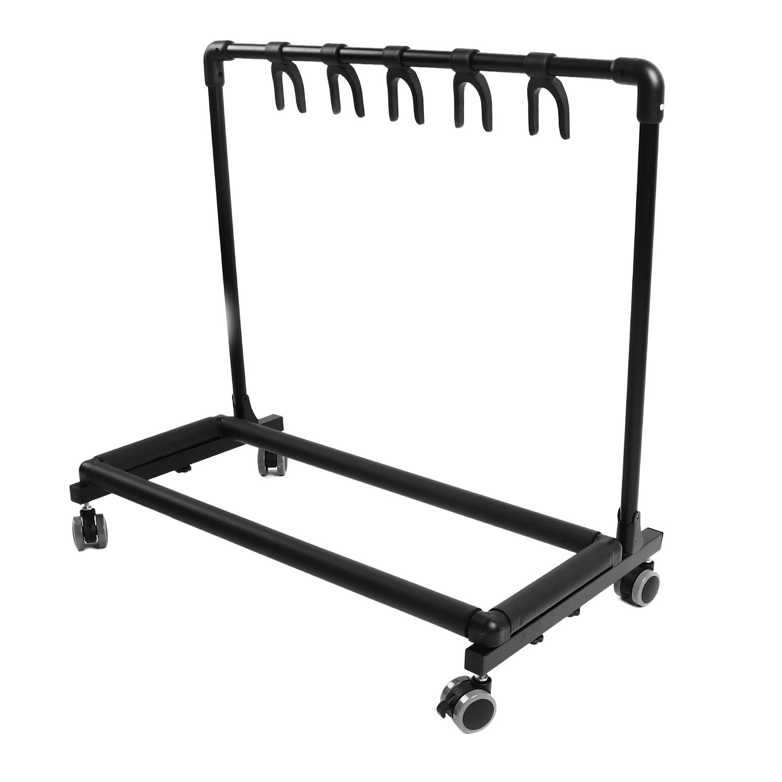 Supporto Multi-Chitarra, Metallo Ed EVA, Stabile, Ampia Applicazione, Salvaspazio, Mobile, Supporto Multifunzionale per Chitarra con Ruote per la Scuola (Metallo+EVA 2)