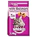Price comparison product image Whiskas 1 plus Salmon Pack of 1.9 kg Bags, Adult Cat Dry Food