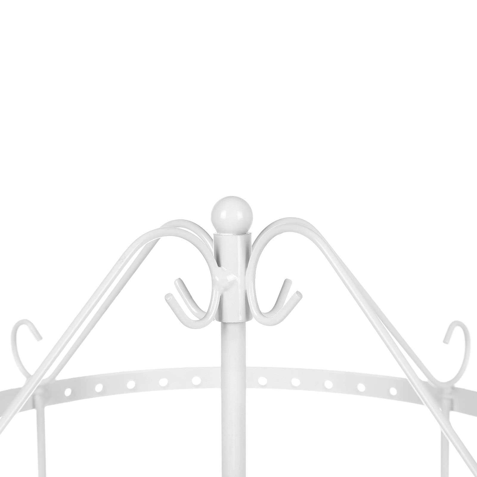 QWORK® 2 in 1 witte sieradenorganizer, sieradenhouder met lade