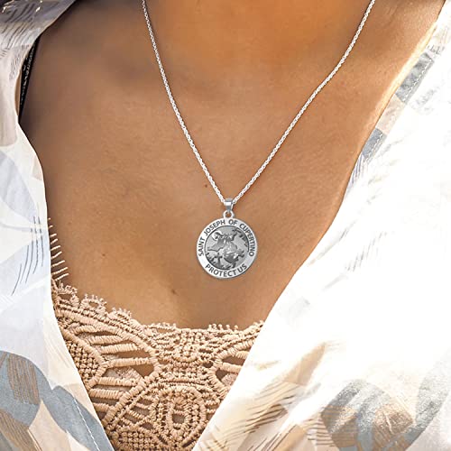 PicturesOnGold.com Saint Joseph of Cupertino Religious Medal - in Sterling Silver and 10K or 14K Gold2