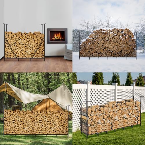 40% Off Vailge 4FT Firewood Rack with Waterproof Carrier Bag - Image 8