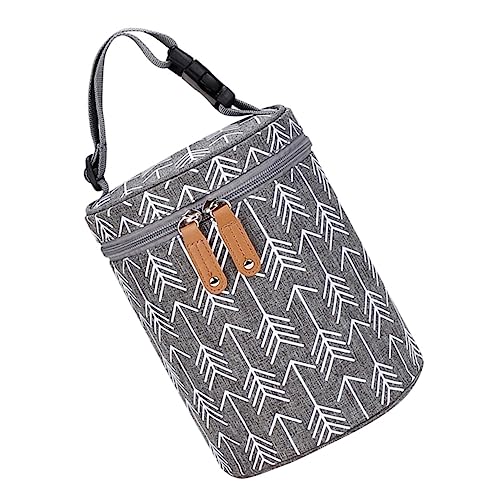 RORPOIR Sturdy Handle Baby Bottle Bag Insulated Cooler for Breast Milk Portable Travel Bag Leakproof Lining and Cut Resistant Feature