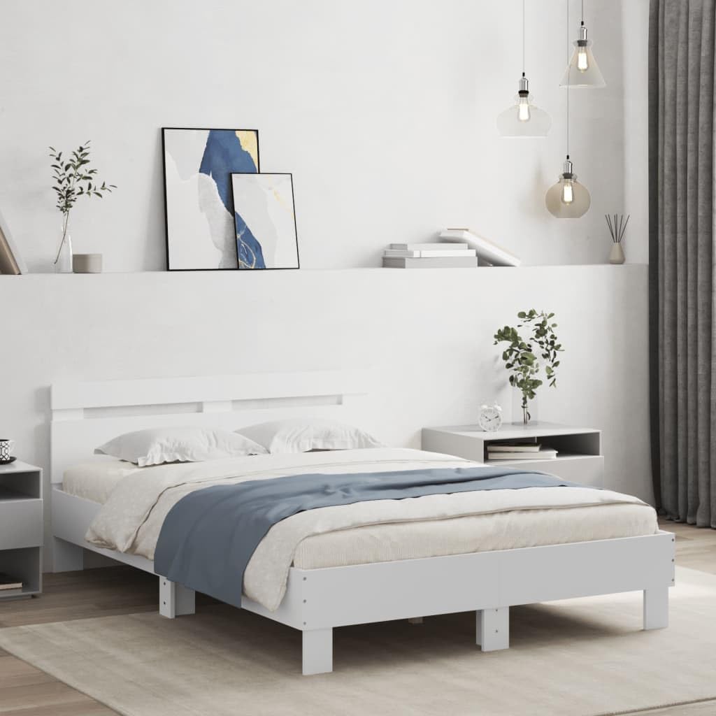 vidaXL Cadre de lit sans Matelas Blanc 120x200 cm