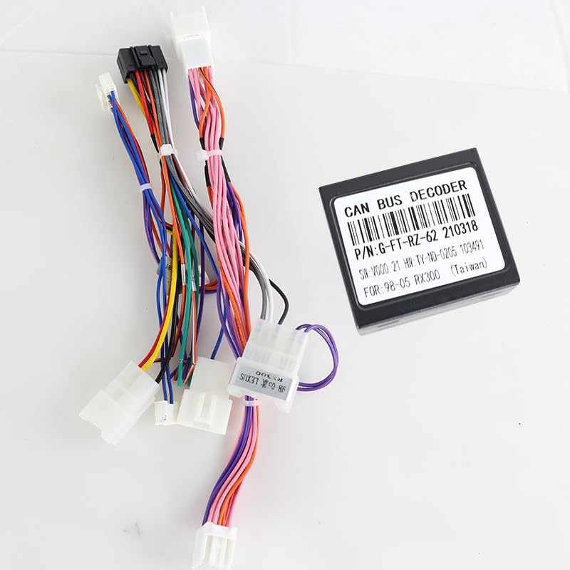 QSZN Car 16pin for Audio Wiring Harness with Canbus Box G-FT-RZ-62 for Lexus RX300 1997-2003/For Toyota Harrier Adapter - (Color Name: Set)