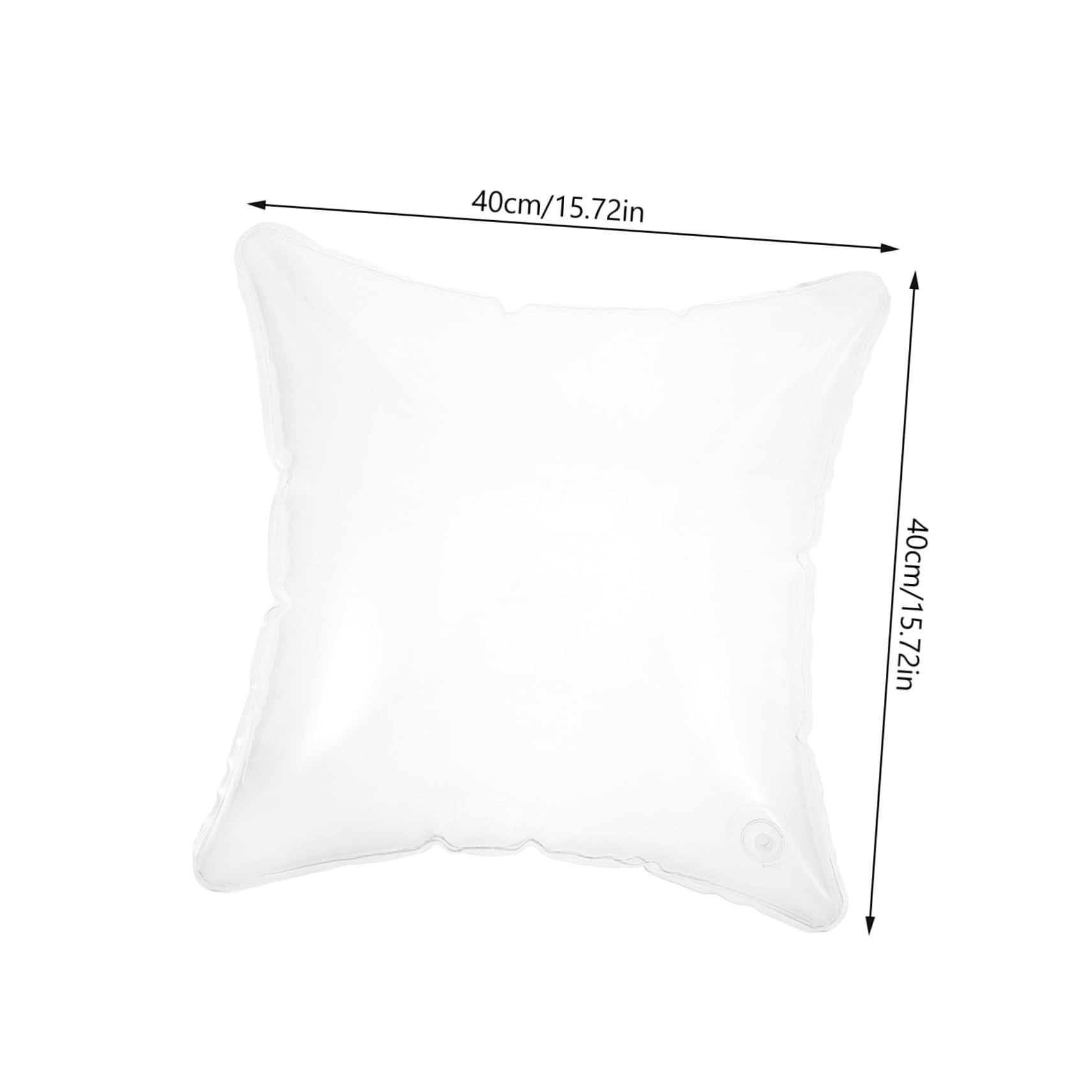 VOSAREA 3pièces Oreiller Gonflable Transparent pour Camping Et Voyage Coussin Portable Et Confort Doux avec Valve Air