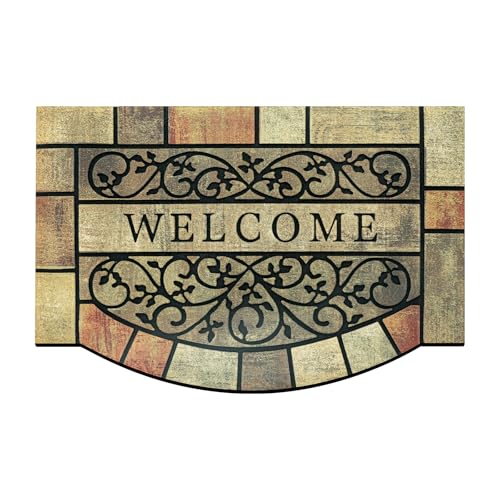Door Mat Welcome Mat, Heavy Duty Door Mat 23.6 x 35.4 Inch Front Door Rug Doormat for Outdoor Entrance Home Non-Slip Rubber Rug for Front Door, Outside, Entryway, Patio (Brown Yellow Welcome) Door Mat Welcome Mat, Heavy Duty Door Mat 23.6 x 35.4 Inch Front Door Rug Doormat for Outdoor Entrance Home Non-Slip Rubber Rug for Front Door, Outside, Entryway, Patio (Brown Yellow Welcome)