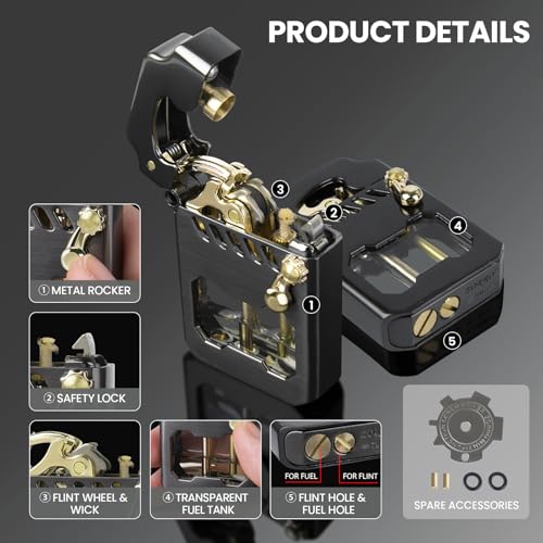 Encendedor Vintage Choicedc con tanque visible de combustible miniatura 5