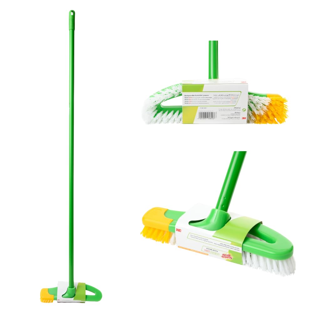 Scotch-Brite Carpet Brush with Stick for indoor, 1 set/pack | sweeping Floor | Ideal for Carpet | Brush