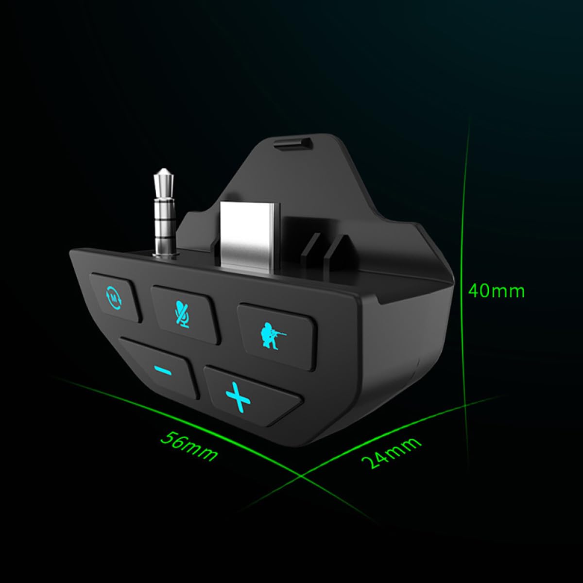 Mikikit 3pezzi Adattatore Cuffie Stereo Per One Compatibile Con Controller Microfono Incluso Design Compatto Per Gioco e Chat Audio Di Alta Qualità
