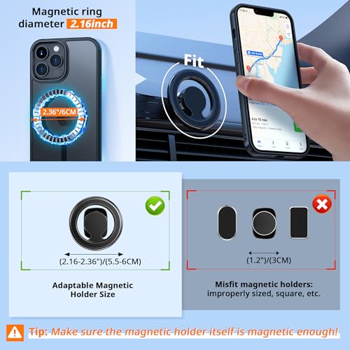 Cacoe 03PGIP1314+BMAC Magnetic Case For Iphone 13 & Iphone 14 6.1 Inch-Compatible thumb #3