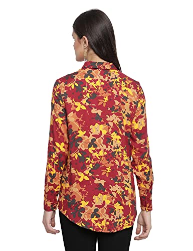 Image of oxolloxo Garden Fused Tropical Print Women Shirt