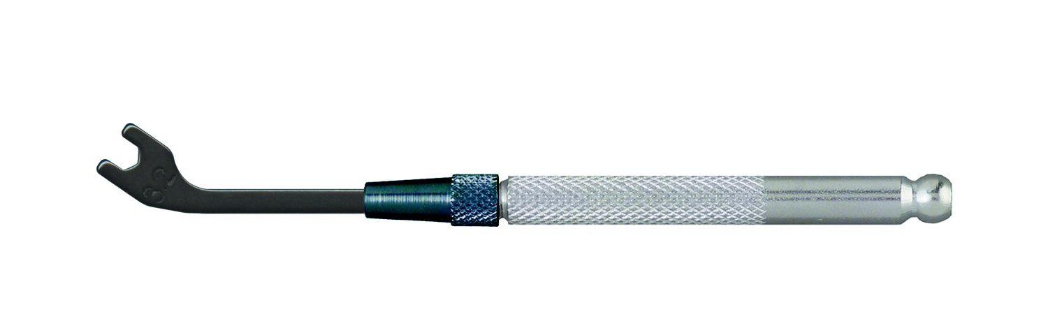 Acu-Min 51-1833 Open End Wrench, 3.2 millimeter, Steel Handle, Black Oxide Finish, 3 inches Overall Length