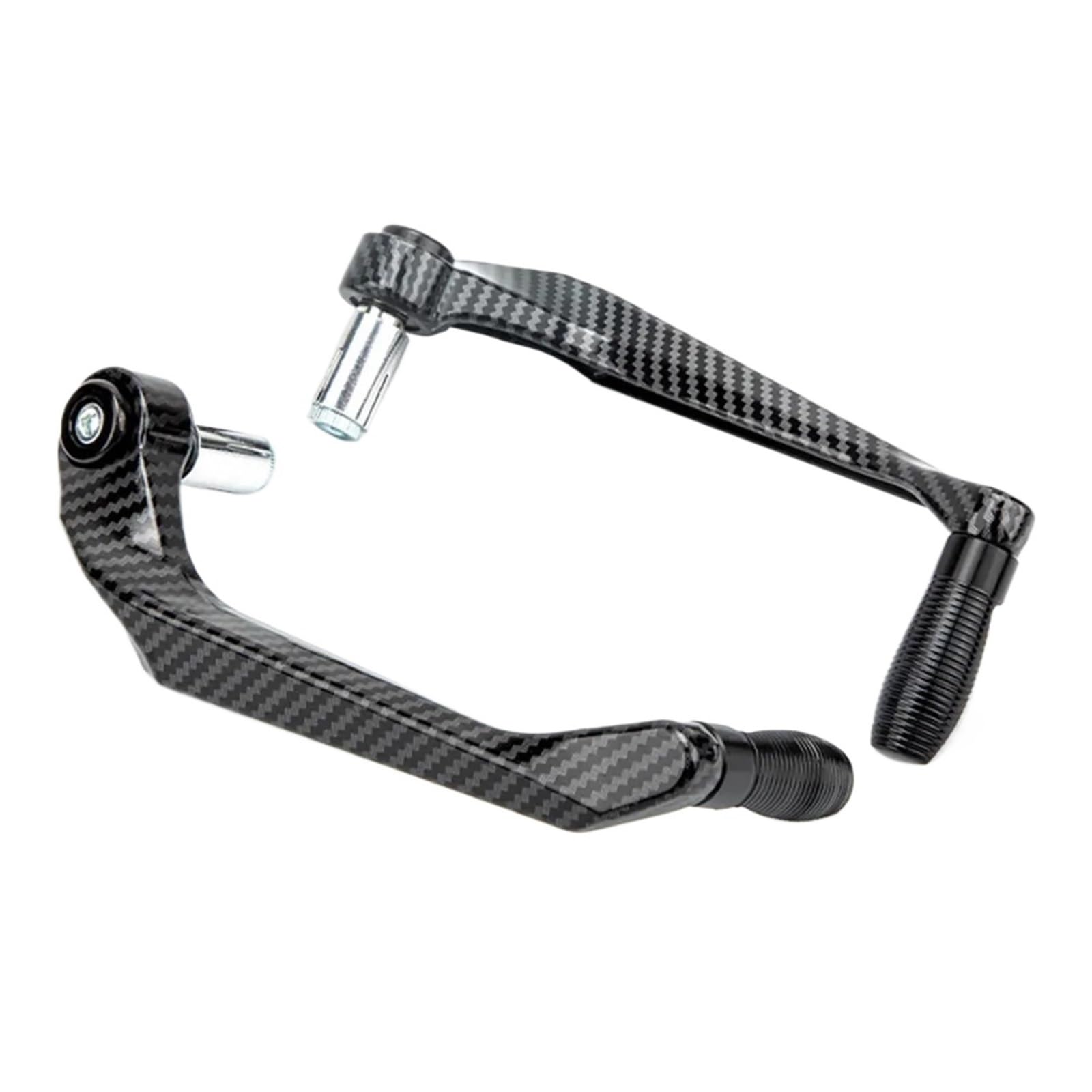 UIDJIVDS Handguards Fit for Motorcycle CNC Aluminum Alloy Handlebar Brake Clutch Lever Hand Guard Protector Modification Motorbike Handlebar Protector(Black-MTHS01)