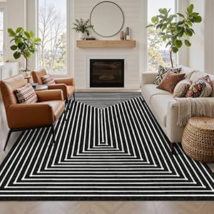 Latte&Fog 5×7 Area Rugs f...