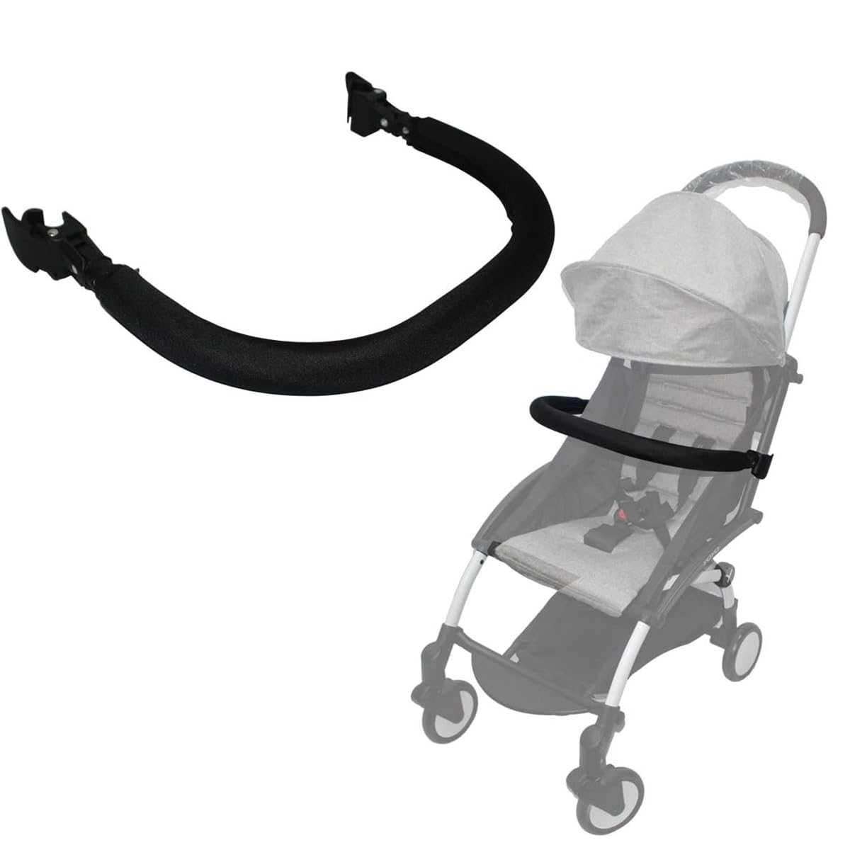 Barra delantera de seguridad para Cochecito Stokke YOYO3 y Babyzen YOYO silla de paseo (Telas Oxford)