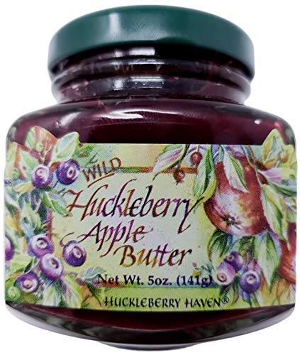 Wild Huckleberry Apple Butter 5 oz, Made in USA