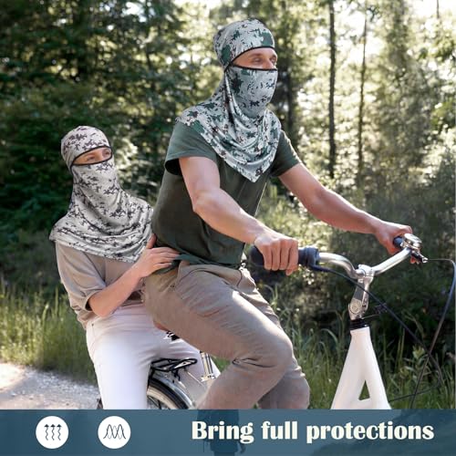 Image of Balaclava Full Face Masks Summer Balaclava Long Face and Neck Cover Breathable Sun Protection for Men Women