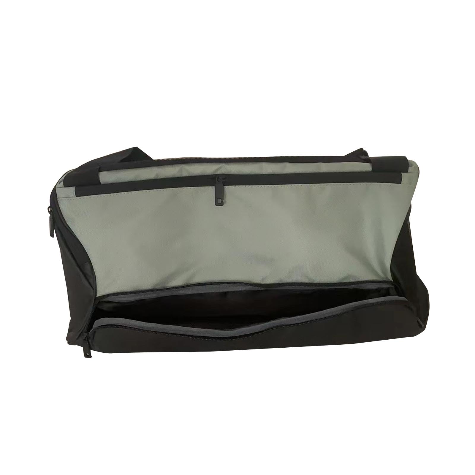 Bolsa Deportiva, Bolsa de Gimnasio, Bandolera, Bolsa de Lona con Compartimentos Funcionales Y, Poliéster Oxford Impermeable, Apta para El, Negro, unico