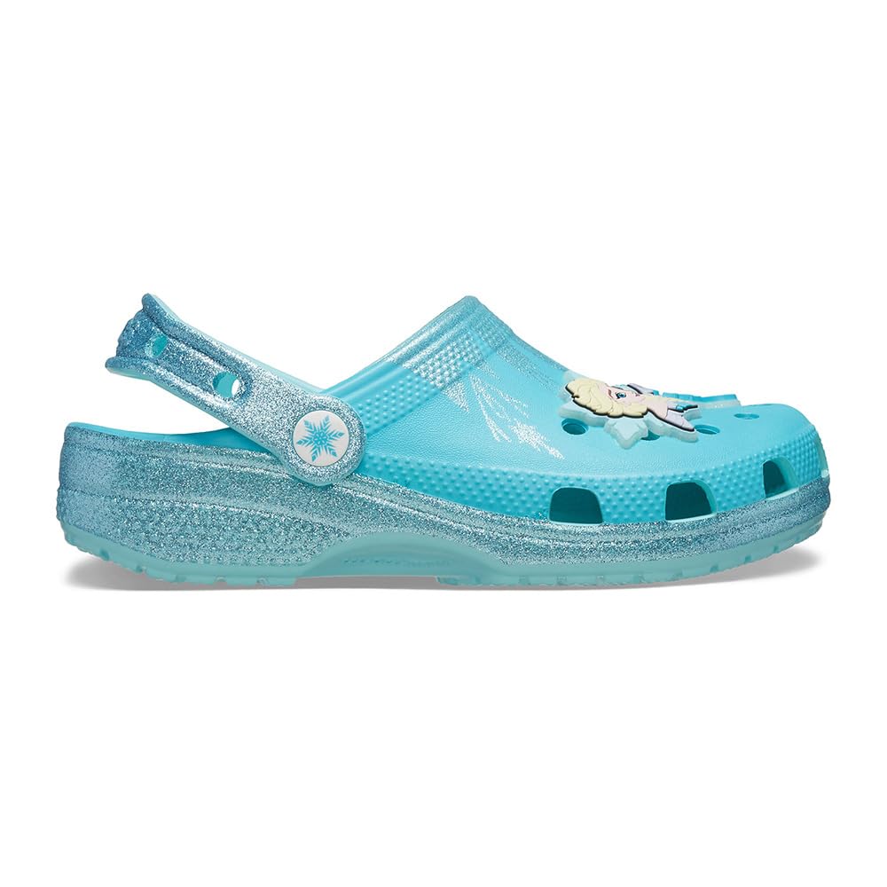 Crocs Frozen Elsa Classic Clog K, Zuecos Unisex niños, Multicolor, 37/38 EU