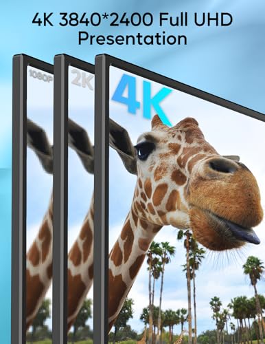 Image of 4K Portable Monitor, 13.4 inch 3840 * 2400 IPS Portable Monitor for Laptop, Slim Lightweight HDR Travel Screen USB-C HDMI w /Smart Cover for Laptop PS5 /4 Xbox