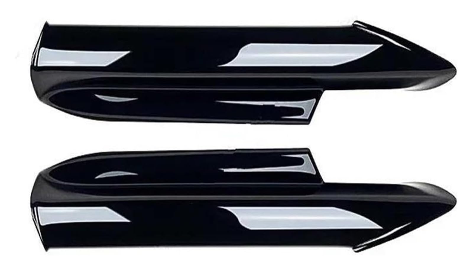 Spoiler avant BMW E90 E91 Tech 2005-2008 en noir brillant