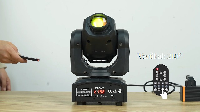 Lyre Led, UKing 50W Tête Mobile avec Télécommande DMX 512 Éclairage à Disco DJ Lumière 8 Gobos 8 Couleurs Sono/Auto/Master Slave/Stroboscope pour DJ Soirée Fête KTV Bar Club