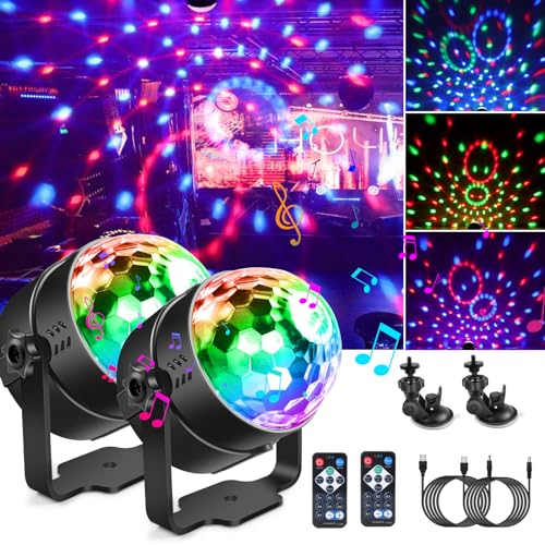 Jeux de Lumiere pour Soiree animée avec projecteur rotatif et télécommande