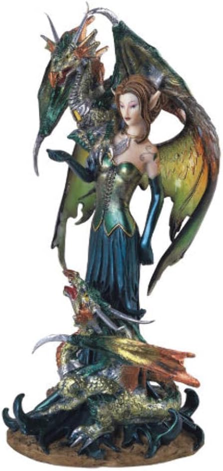 George S. Chen Imports SS-G-91278 Fairy Collection Pixie with Dragon Fantasy Figurine Figure Decoration