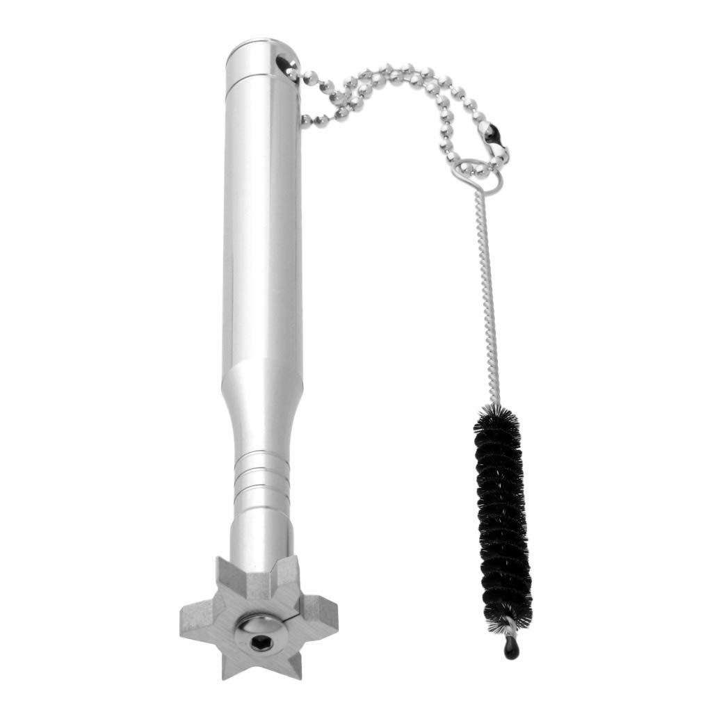 Golfschläger-Rillenschärfer und Bürste, Eisenkeil, Reinigungswerkzeug, Silber, 10 Stück