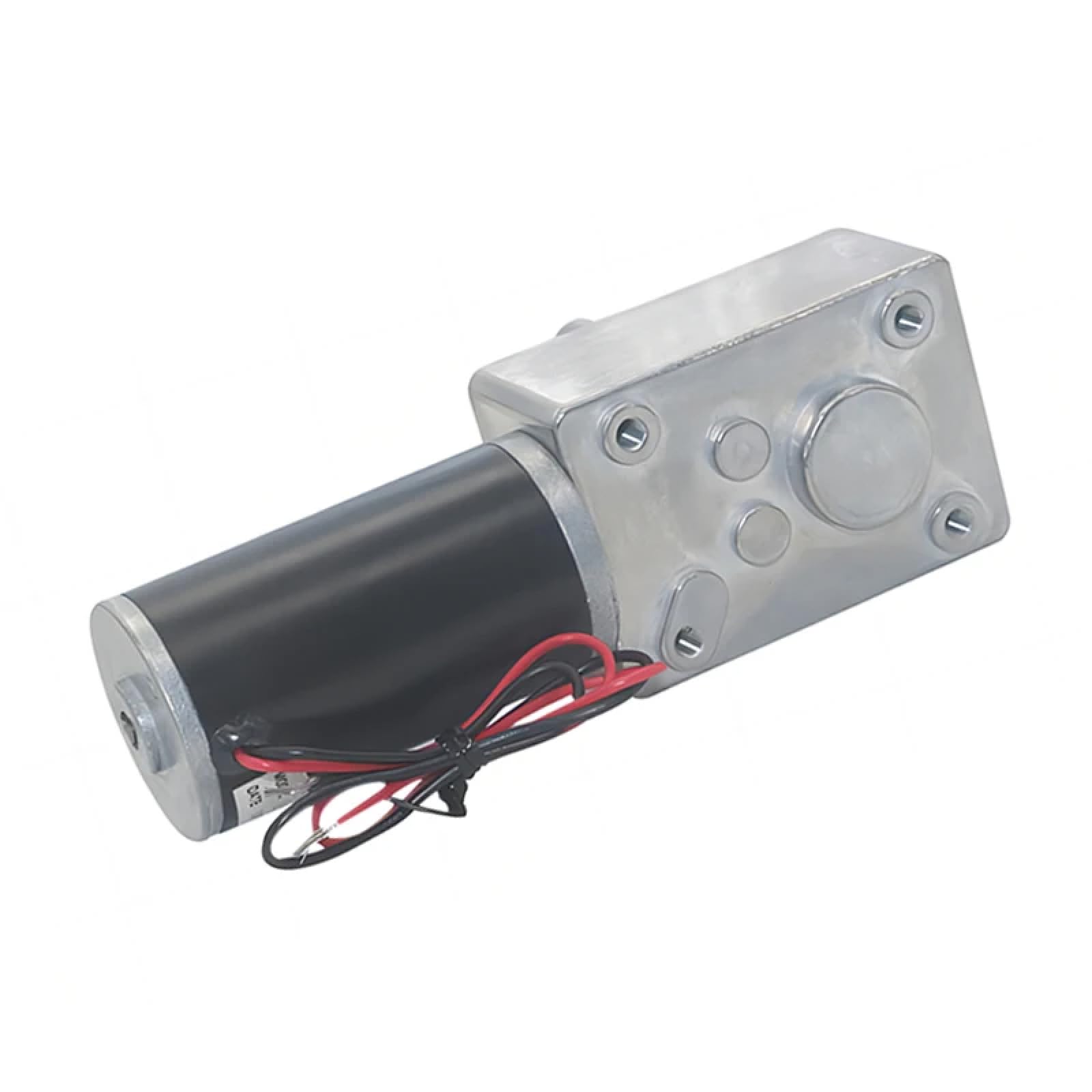 Motoriduttore a vite senza fine CC, 12 V/24 V, coppia 70 kg, albero a D da 51 mm, costruzione in metallo con funzione autobloccante (40 giri/min, 12 V altro)