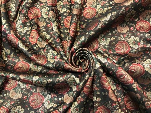 Tissu brocart de soie marron rigide pour structurer vos robes de créateur