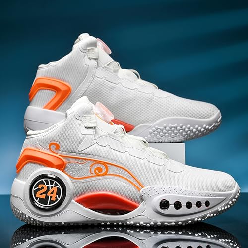 Image of Men's High-Top Basketball Shoes Anti-Slip and Wear-Resistant Soles Running Shoes Graffiti Design Fashionable Sports Shoes