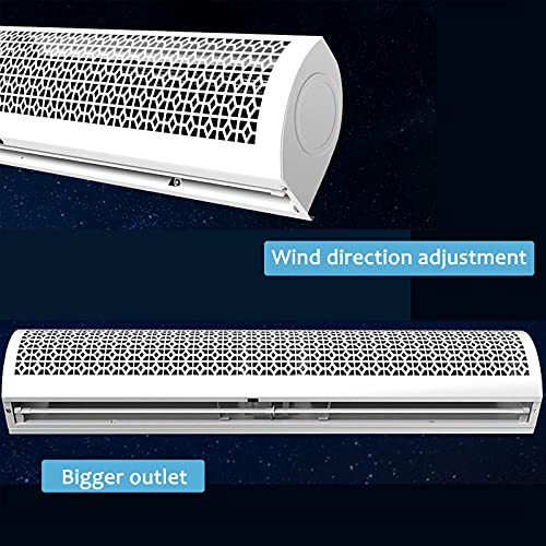 Luchtgordijn Luchtgordijn Voor Binnen Commercieel Geluidsarm Natuurlijke Wind Verstelbare Windrichting Roestvrij Metalen… - Image 4