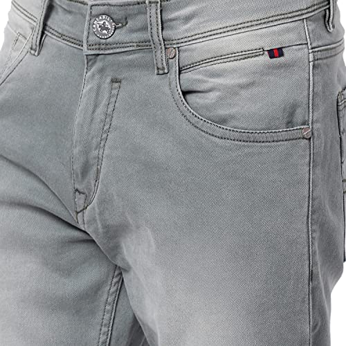 Image of Cantabil Men Blue Cotton Regular Fit Casual Jeans (P MDNM00165 Beige)