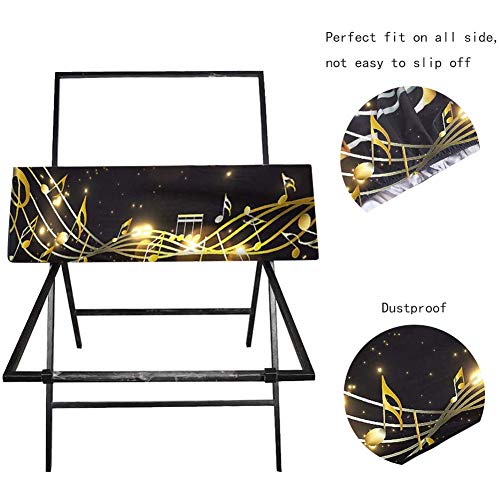 Piano Keyboard Dust Cover For 61/88 Keys,Piano Cover,Keyboard Dust Cover,Adjustable Electric/Digital Piano Stretchable Protective Keyboard Cover With Elastic Band Design,Piano Accessories #TOP2