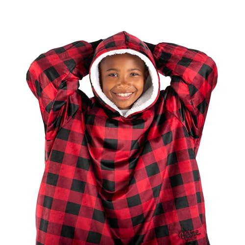 Image of Bare Home Wearable Blanket Hoodie - Soft Plush Sherpa - Warm and Cozy - Oversized Wearable Blanket