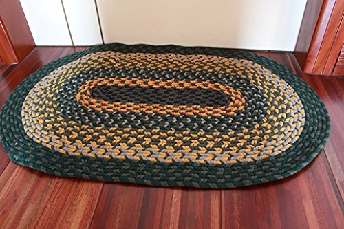 Alfombra de algodón hecha a mano para mesa de centro sofá sala y dormitorio MU 1