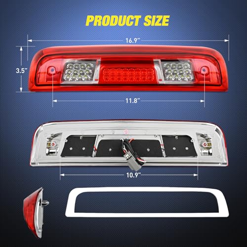 Image of Nilight Third Brake Light for Chevrolet GMC 1500 2500 3500HD 2014-2018