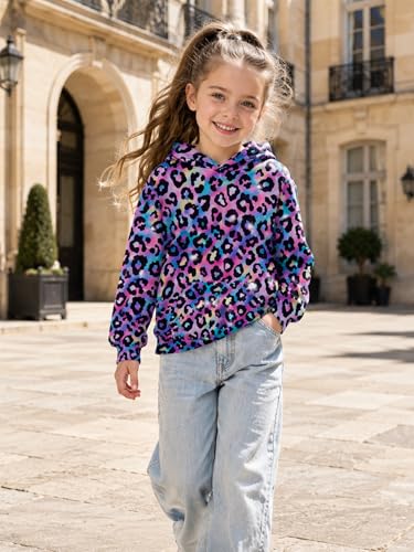 Image of uideazone Teen Girl Sweatshirt Hoody Hoodies Hooded Pullover with Pockets 4-14 Years
