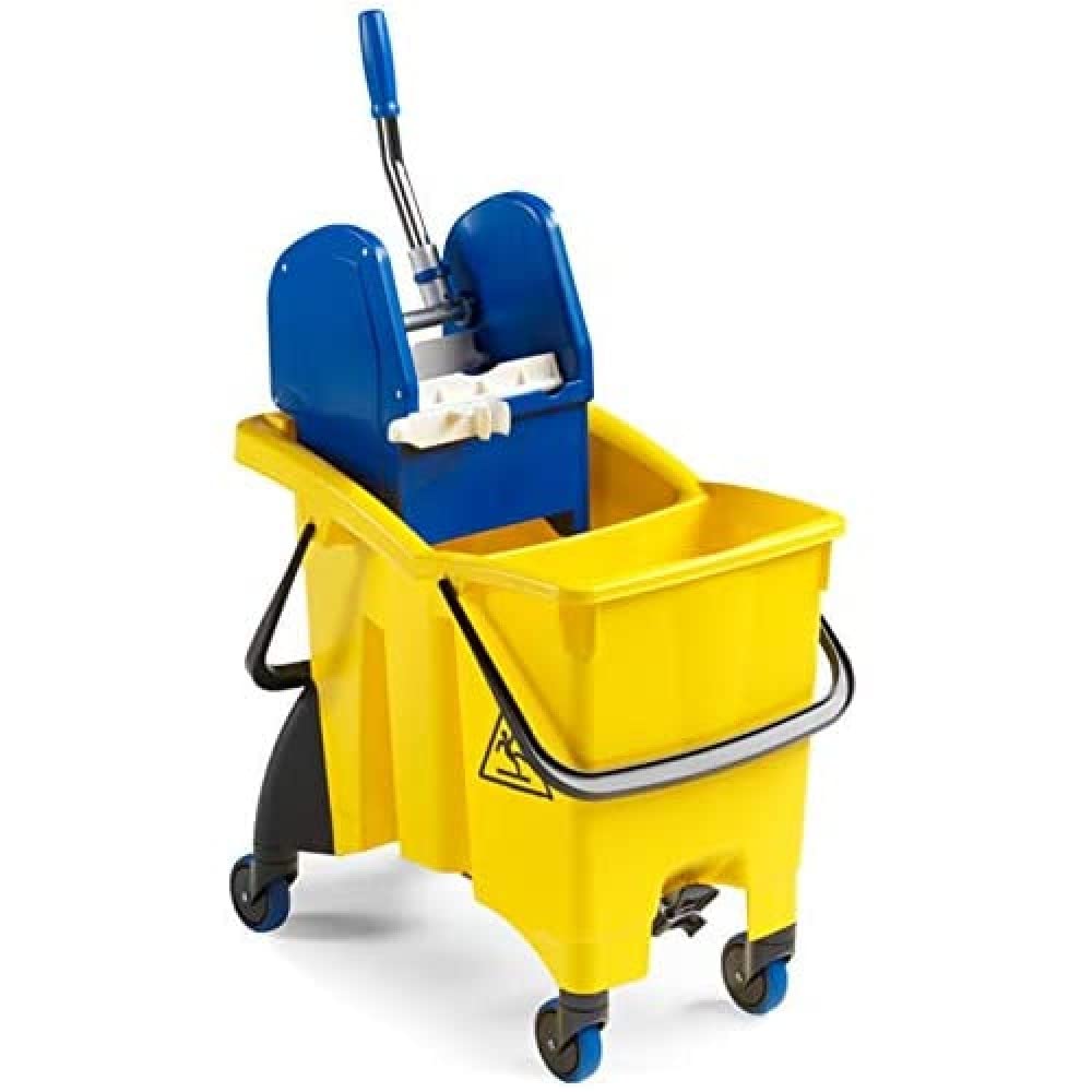 Denox DEN343 Fregasuelos Profesional 30L, Amarillo, 600x400x930 mm