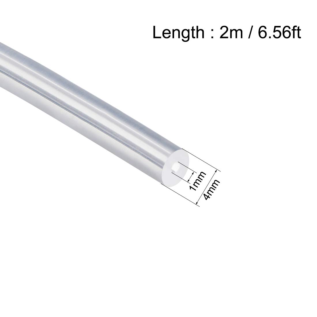 Tubo In Silicone 1mm ID X 4mm OD - 2 Metri, Trasparente, Per Pompe E Trasferimento Liquidi - Foto 8