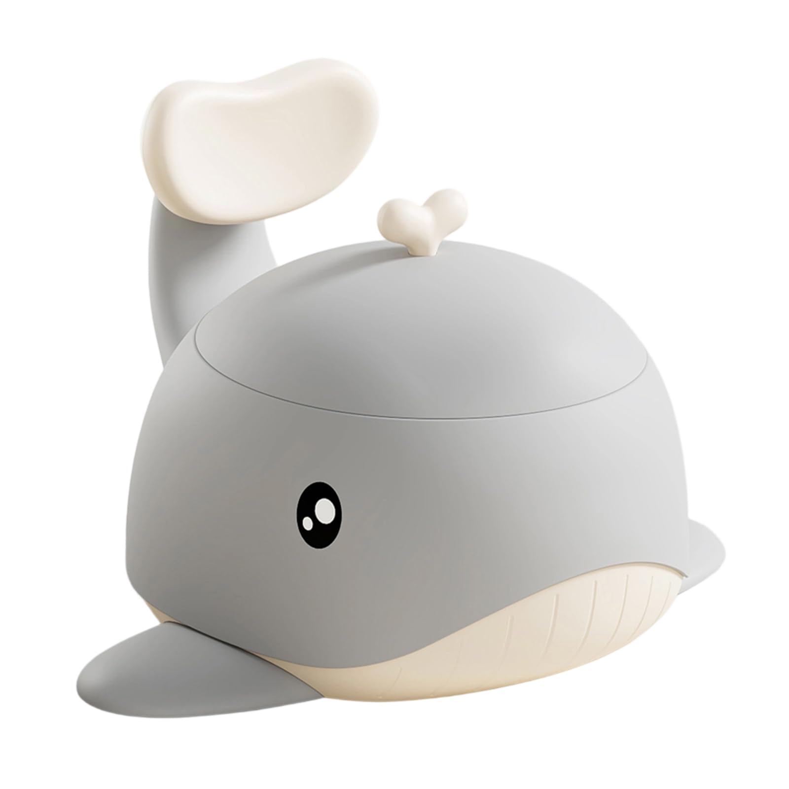 Benutzerfreundlicher Baby-Töpfchensitz, schöne Cartoon-Wal-Form, einfache Reinigung, tragbarer Toilettentrainer für 12+ Monate, niedliches Wal-Design, Kleinkind-Töpfchen