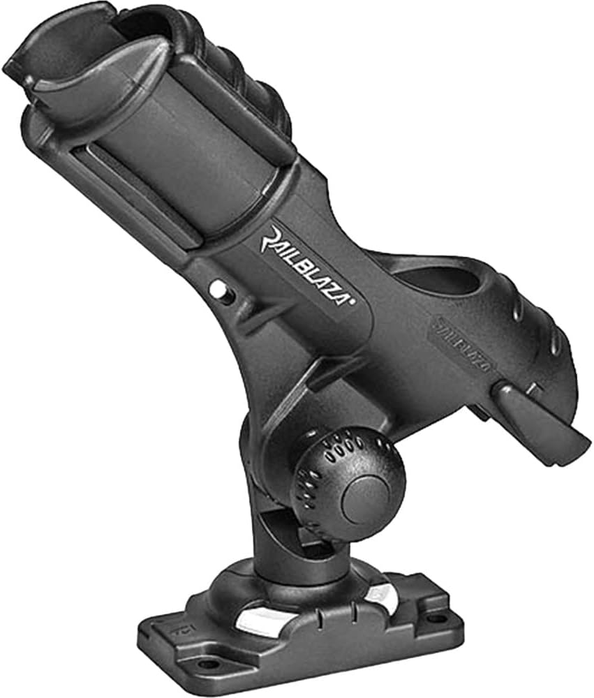 RAILBLAZA Kayak Rod Holder II and StarPort HD Base for Baitcaster, Spinning, Offshore and Fly Reels RAILBLAZA Kayak Rod Holder II and StarPort HD Base for Baitcaster, Spinning, Offshore and Fly Reels