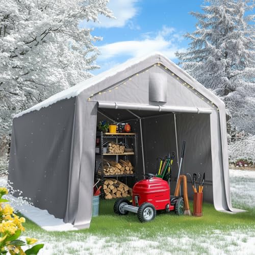 Quictent Heavy Duty 10x15FT Carport Shelter with...