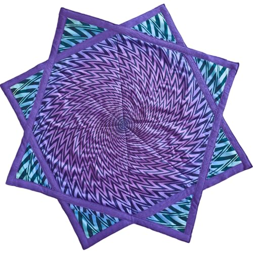 Image of Star Air Flow Star, Spinning Cloth Flowstar, Dapo Star, Perfect for Juggling and Flow Arts, Portable and Durable (Violet)