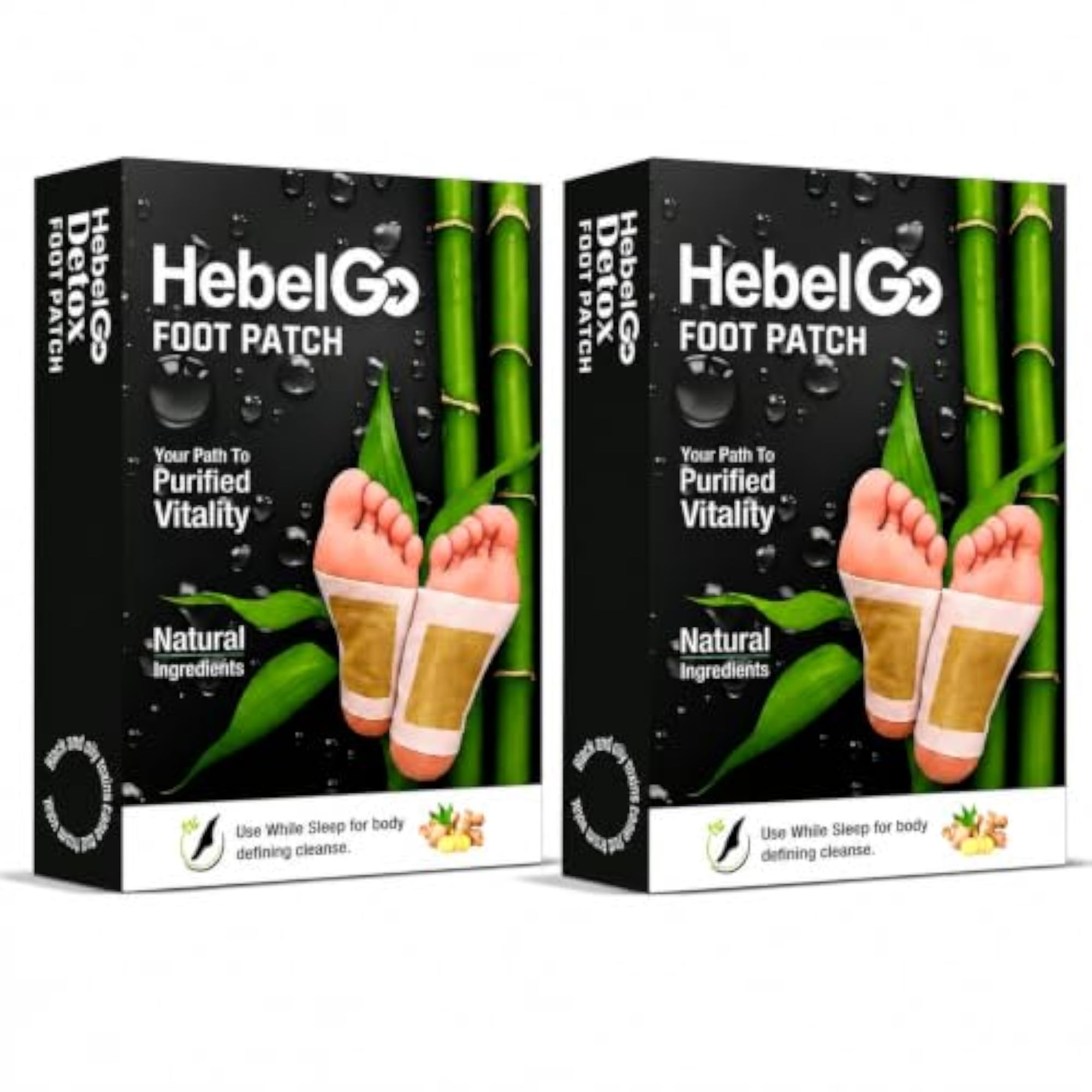 Herbal Bamboo Detox Foot Pads for Overnight Care