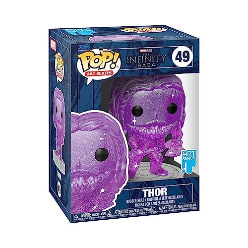 Funko Pop! Artist Series: Marvel Infinity Saga - Object - Thor - Púrpura - Figura de Vinilo Coleccionable - Incluye Estuche Protector de Plástico - Idea de Regalo- Mercancia Oficial