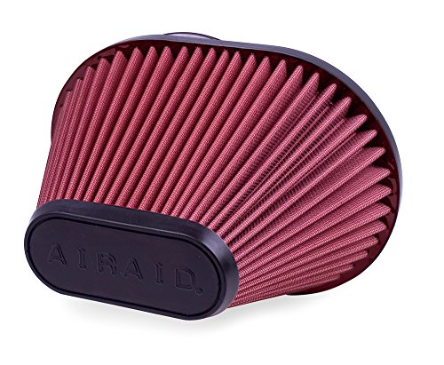 Image of Airaid 720-473 Universal Clamp-On Air Filter: Oval Tapered; 6 in (152 mm) Flange ID; 6.5 in (165 mm) Height; 10.25 in x 7.313 in (260 mm x 186 mm) Base; 5.625 in x 2.625 in (143 mm x67 mm) Top