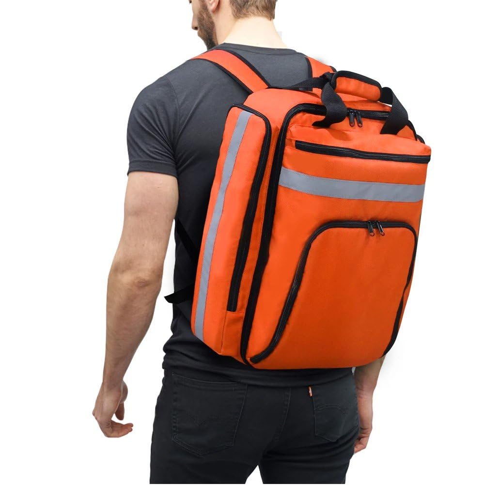 Zaino di Pronto Soccorso, Borsa Medica di Emergenza Vuota con Catarifrangente, Borsa per Traumi di Soccorso per Escursionismo All'aperto, Campeggio, Viaggi, Auto